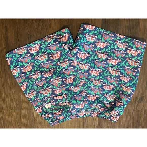 Peter Millar Size XL Swim Surf Trunks Navy Iguana - Picture 2 of 4